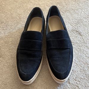 Black loafers